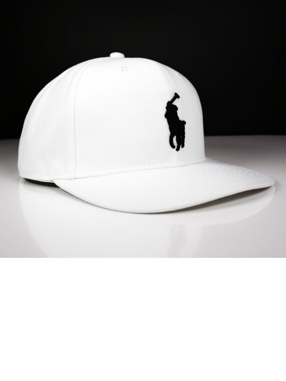 NWT Polo Ralph Lauren Big Pony Cap White – Twill High Crown Ball Hat OS Unisex